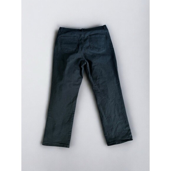 Gloria Vanderbilt Amanda Jeans Womens 16 Black Slimming Tummy Control Classic - Picture 2 of 12